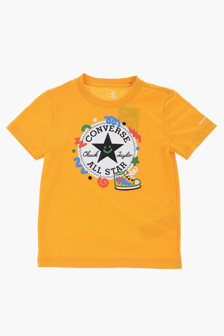 Converse KIDS 1500~ALL STARCHUCK TAYLOR T-Shirt and SQUIGGLE Printed Shorts Set, view 2