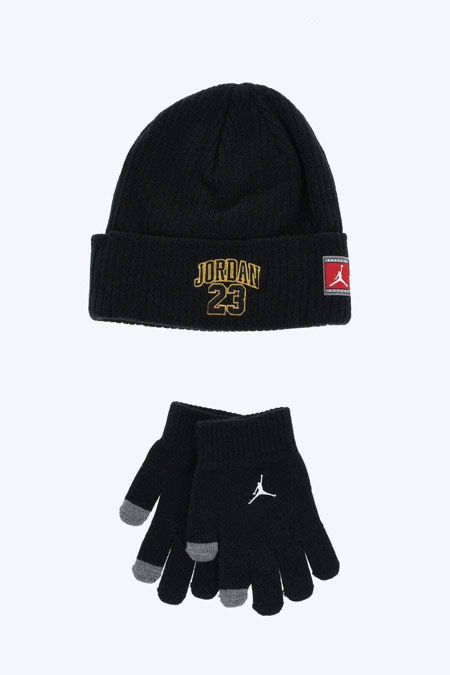 Nike KIDS 1500~Beanie And Gloves Set with Logo Patch