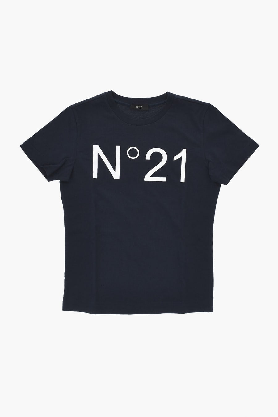 N.21 Kids 2405~Cotton Crewneck T-Shirt with Printed Logo