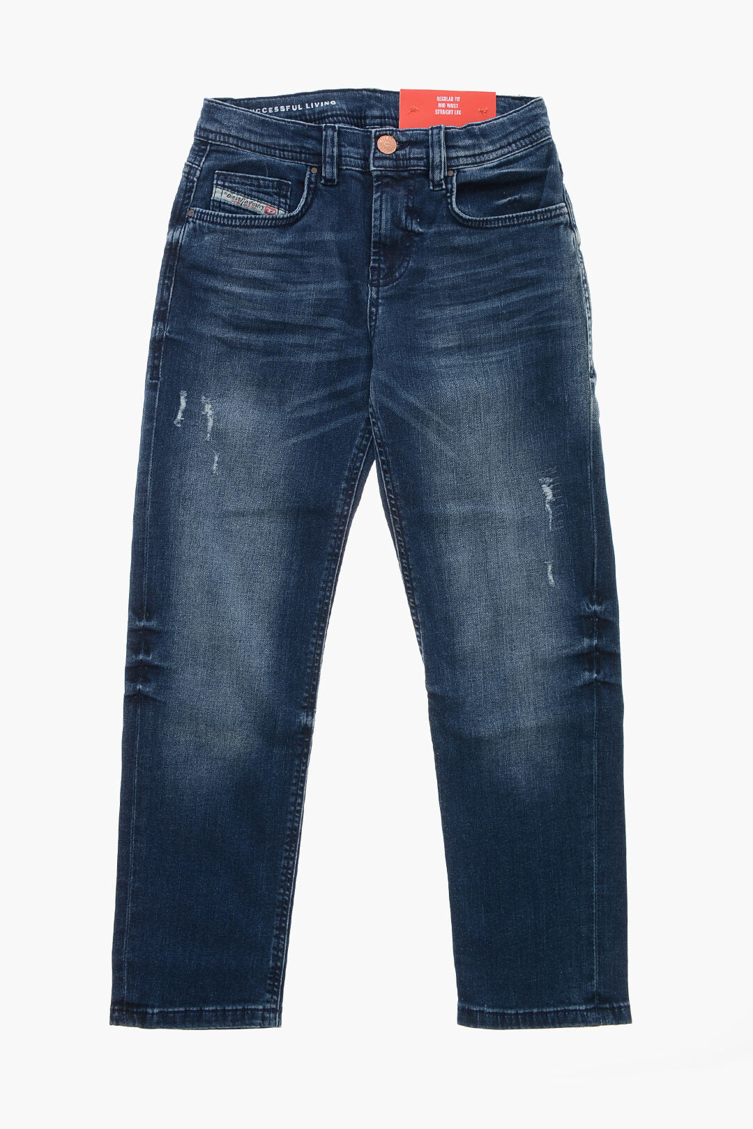 Diesel Kids 2405~Delavè Denim Regular Fit Jeans D-VIKER 14cm