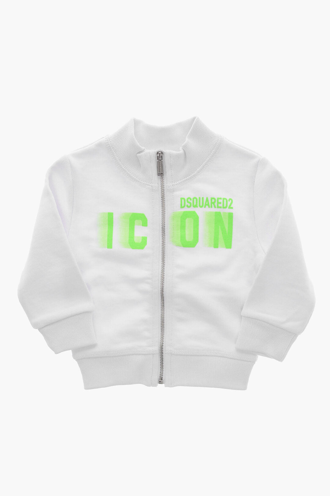 Dsquared2 Kids 2405~Mock Neck Sweatshirt ICON with Front Zip
