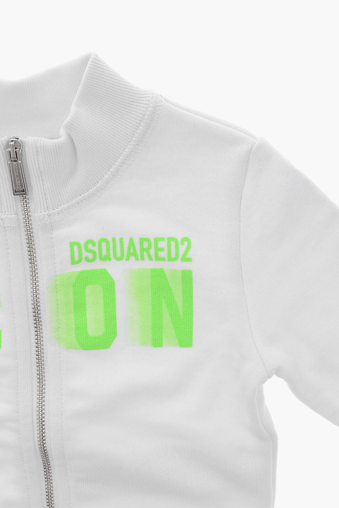 Dsquared2 Kids 2405~Mock Neck Sweatshirt ICON with Front Zip, view 2