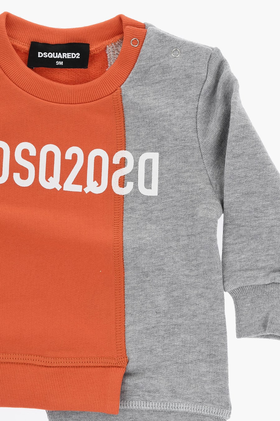 Dsquared2 Kids 2470~Asymmetric Two-Tone Sweatshirt