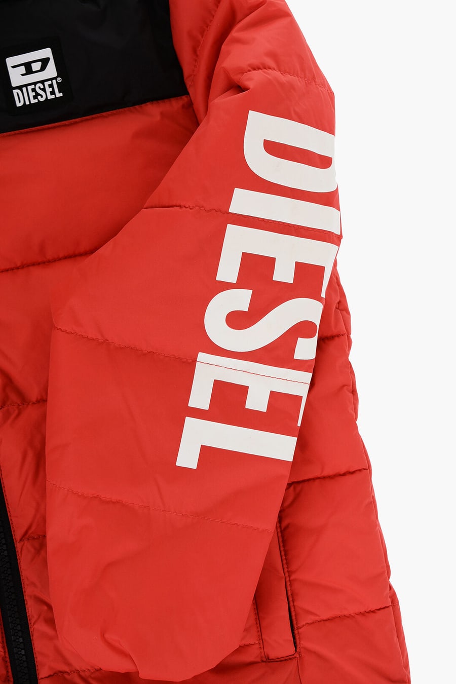 Diesel Kids 2550~Two-Tone Padded Jacket JULPS with Printed Logo, view 3