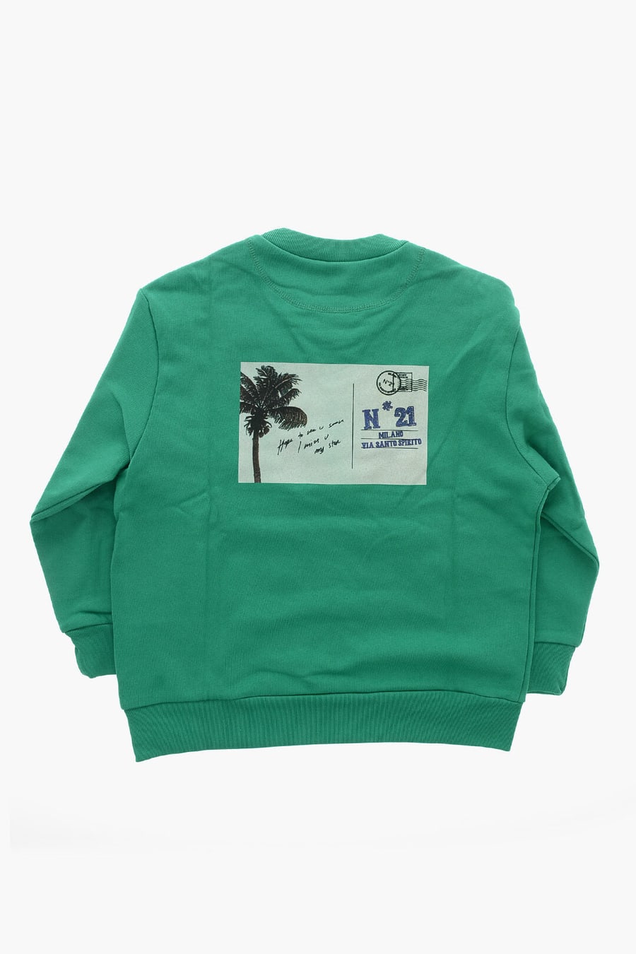N.21 Kids 2850~Brushed Cotton Crewneck Sweatshirt HOLLYWOOD