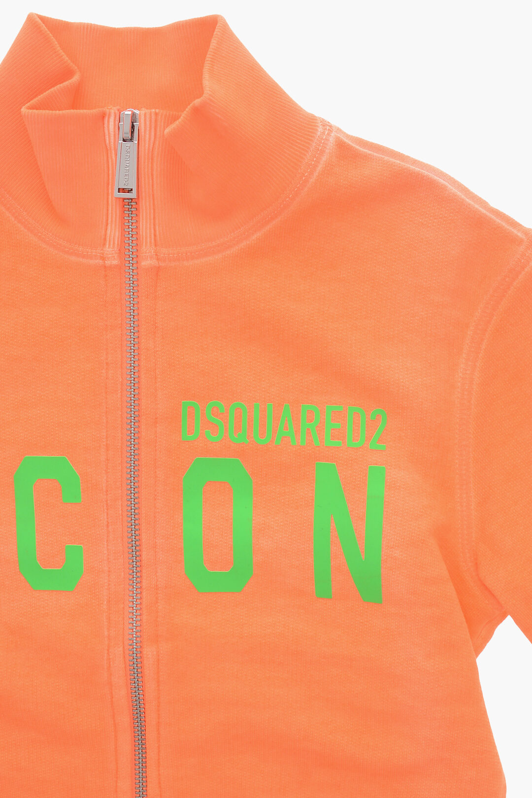 Dsquared2 Kids 2950~Mock Neck Sweatshirt ICON with Front Zip, view 2