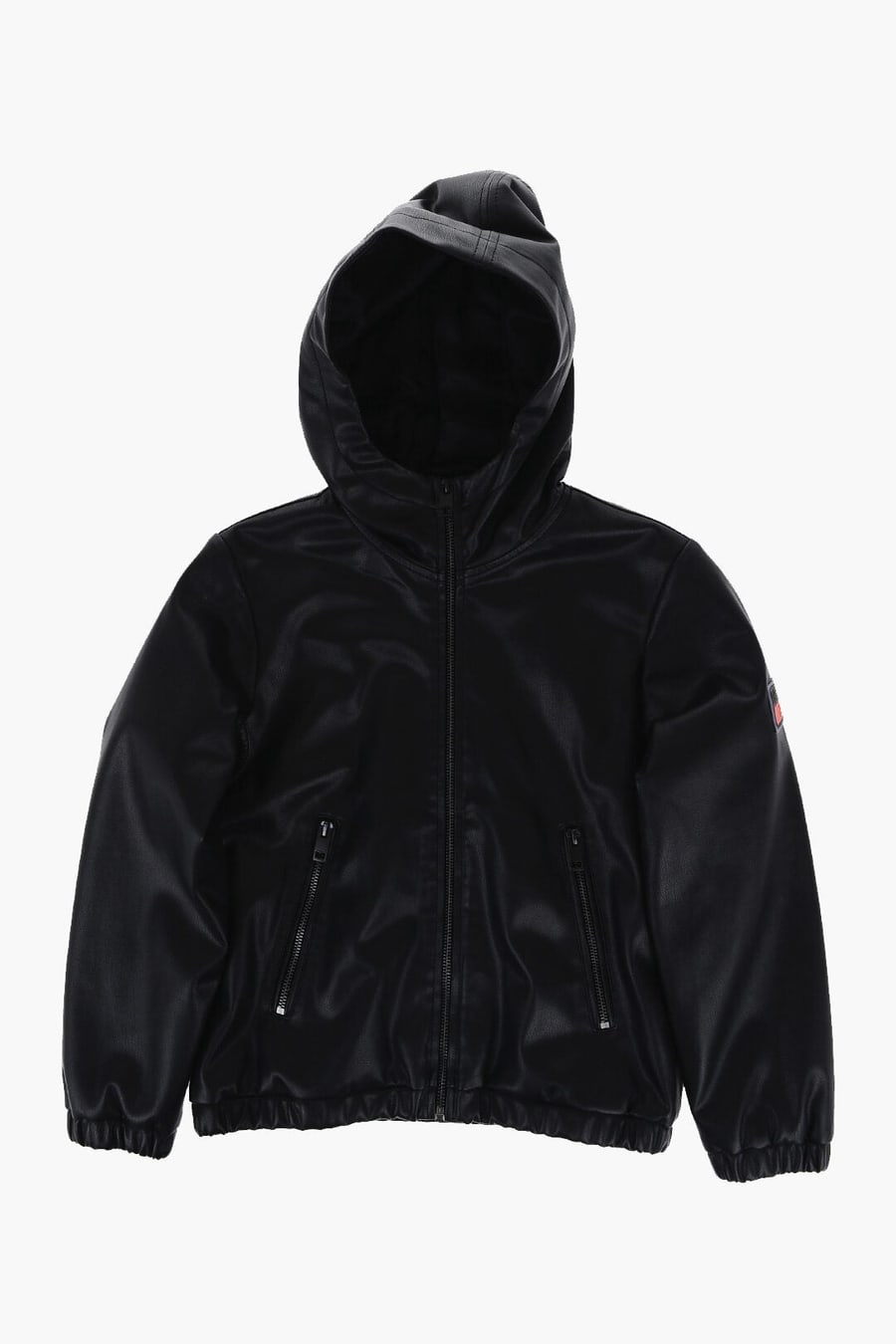 Diesel Kids 3500~Leather-Effect Bomber Jacket JBUK with Logo
