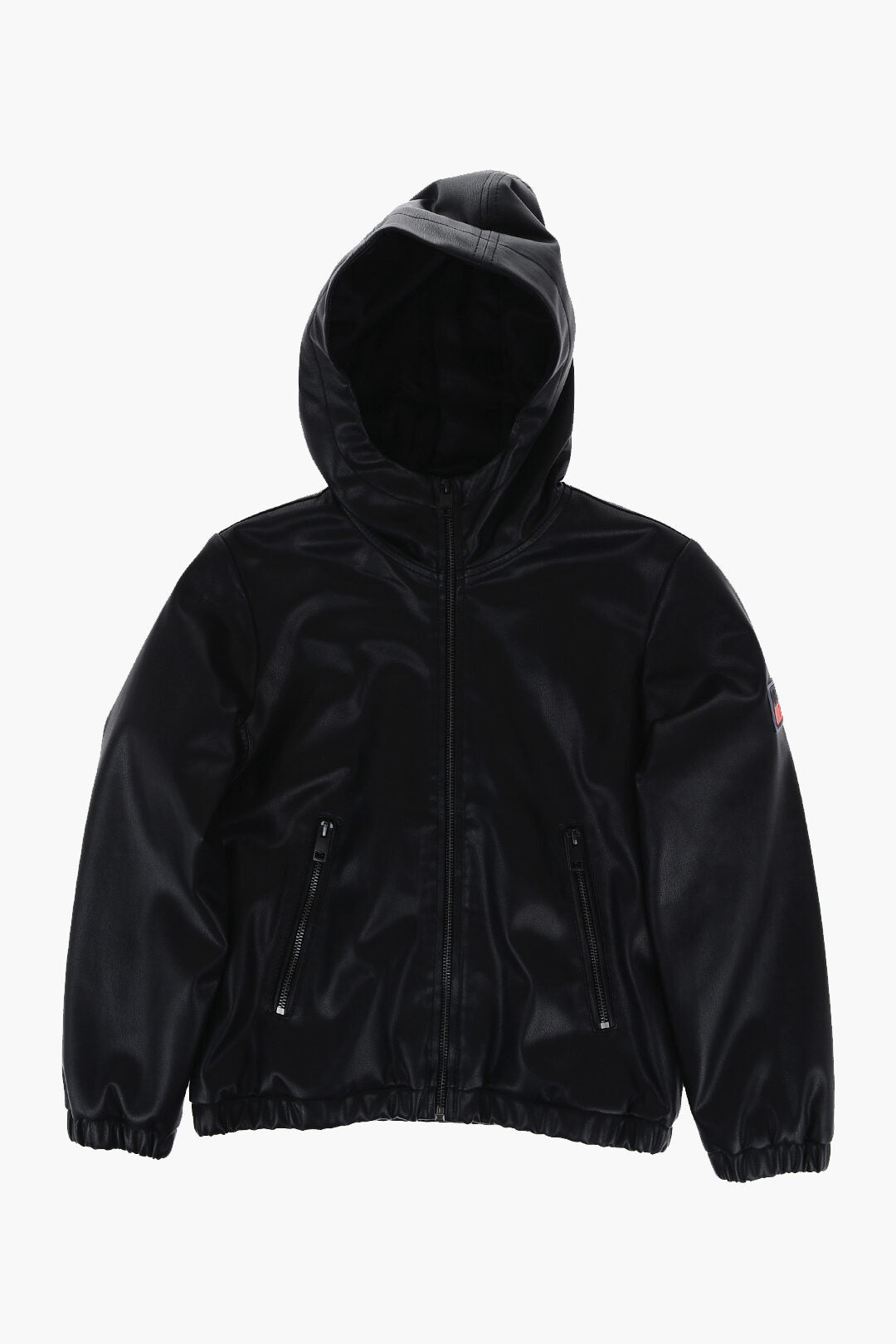 Diesel Kids 3500~Leather-Effect Bomber Jacket JBUK with Logo