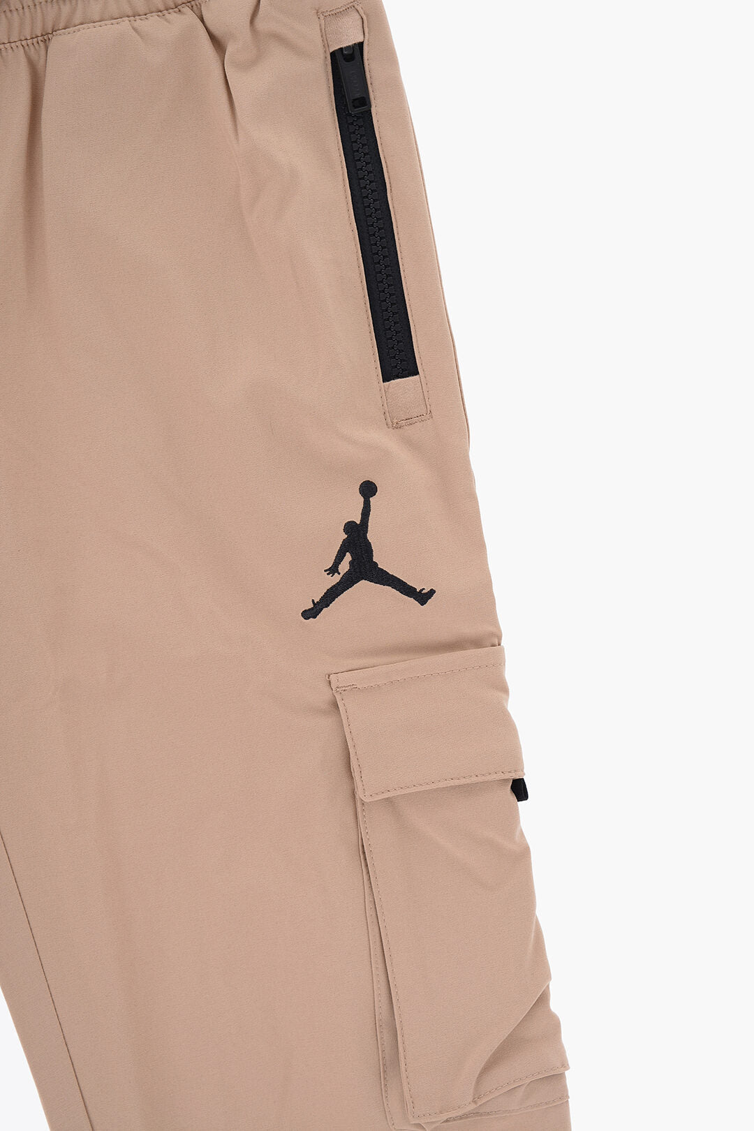 Nike KIDS 0405~AIR JORDAN Solid Cargo Pants with Elastic Waistband, view 2