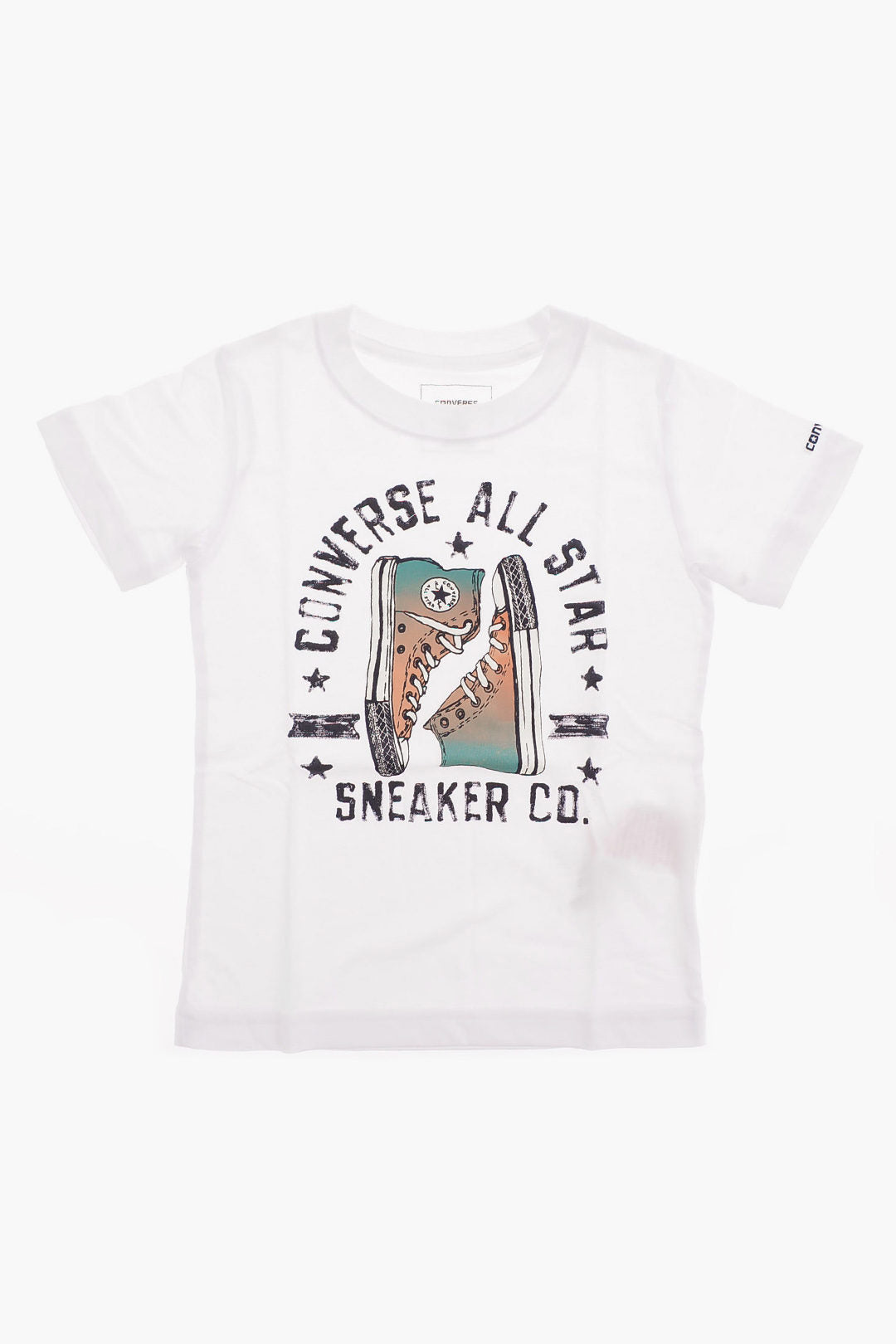Converse KIDS 0405~ALL STAR Logo Print T-shirt
