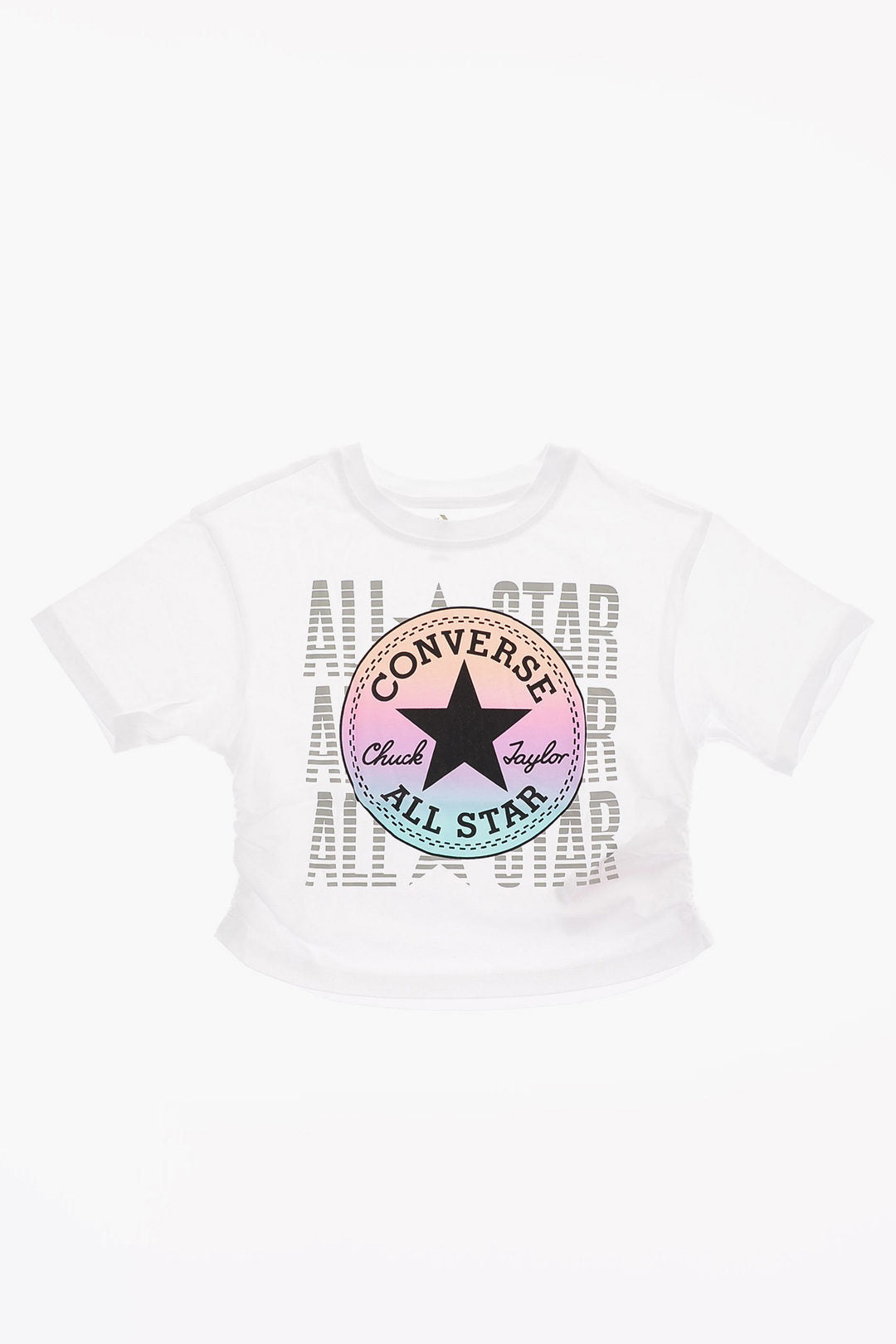 Converse KIDS 0405~ALL STAR T-Shirt with Logo Print and Ruffles