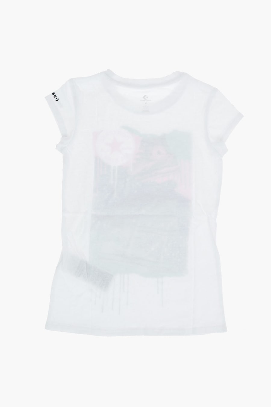 Converse KIDS 0405~Crewneck T-Shirt with Large Glitter Print