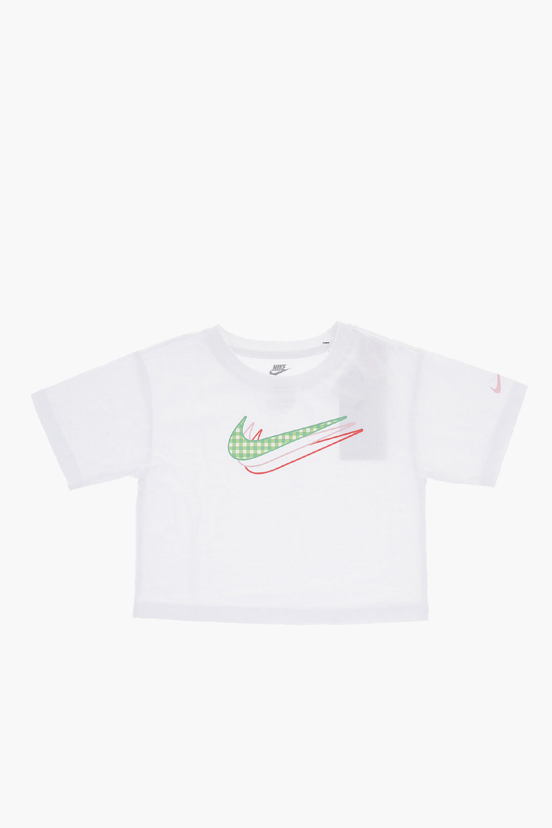 Nike KIDS 0405~Crewneck T-Shirt with Printed Logo