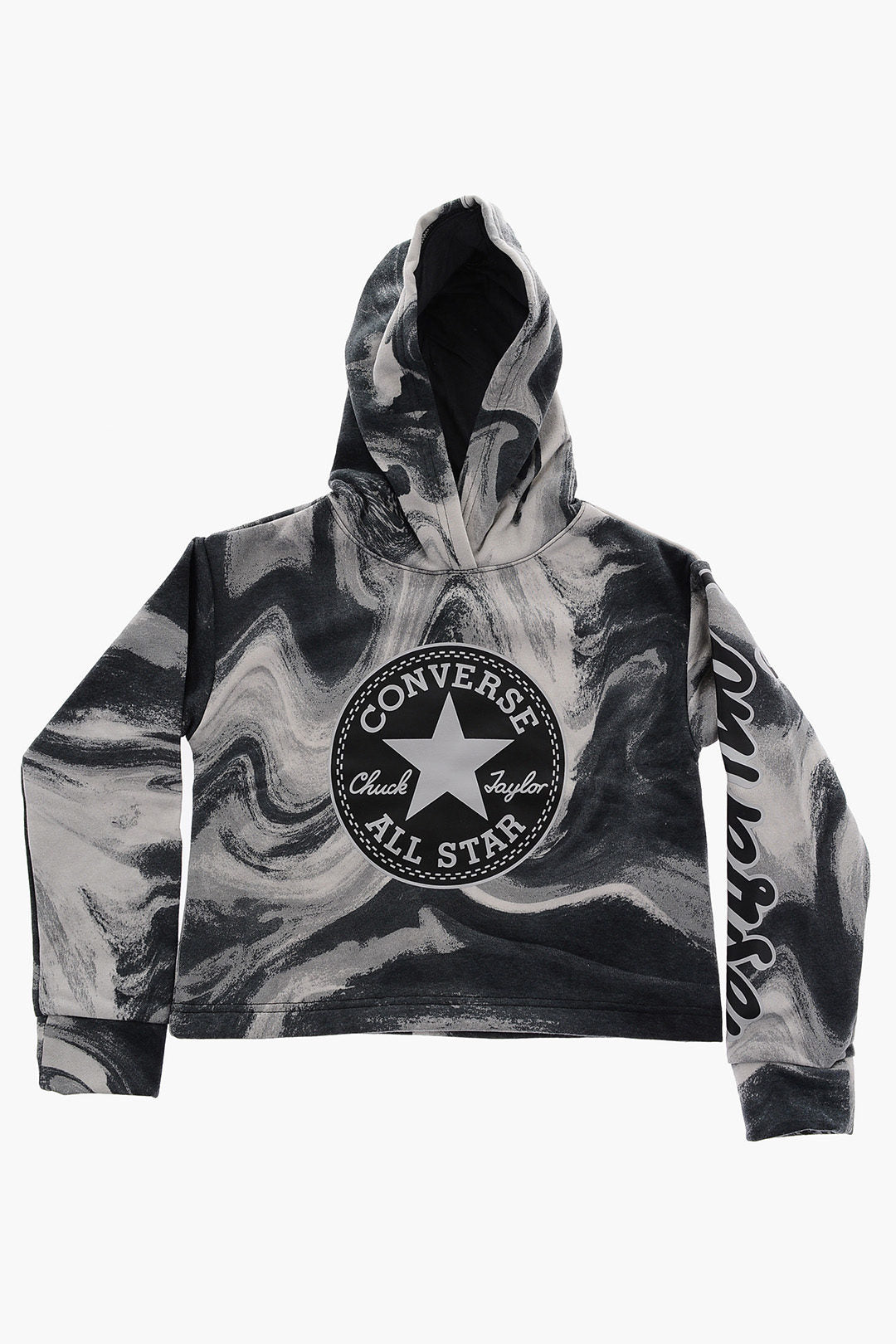 Converse KIDS 0470~ALL STAR CHUCK TAYLOR Hooded Sweatshirt with Large Logo Print
