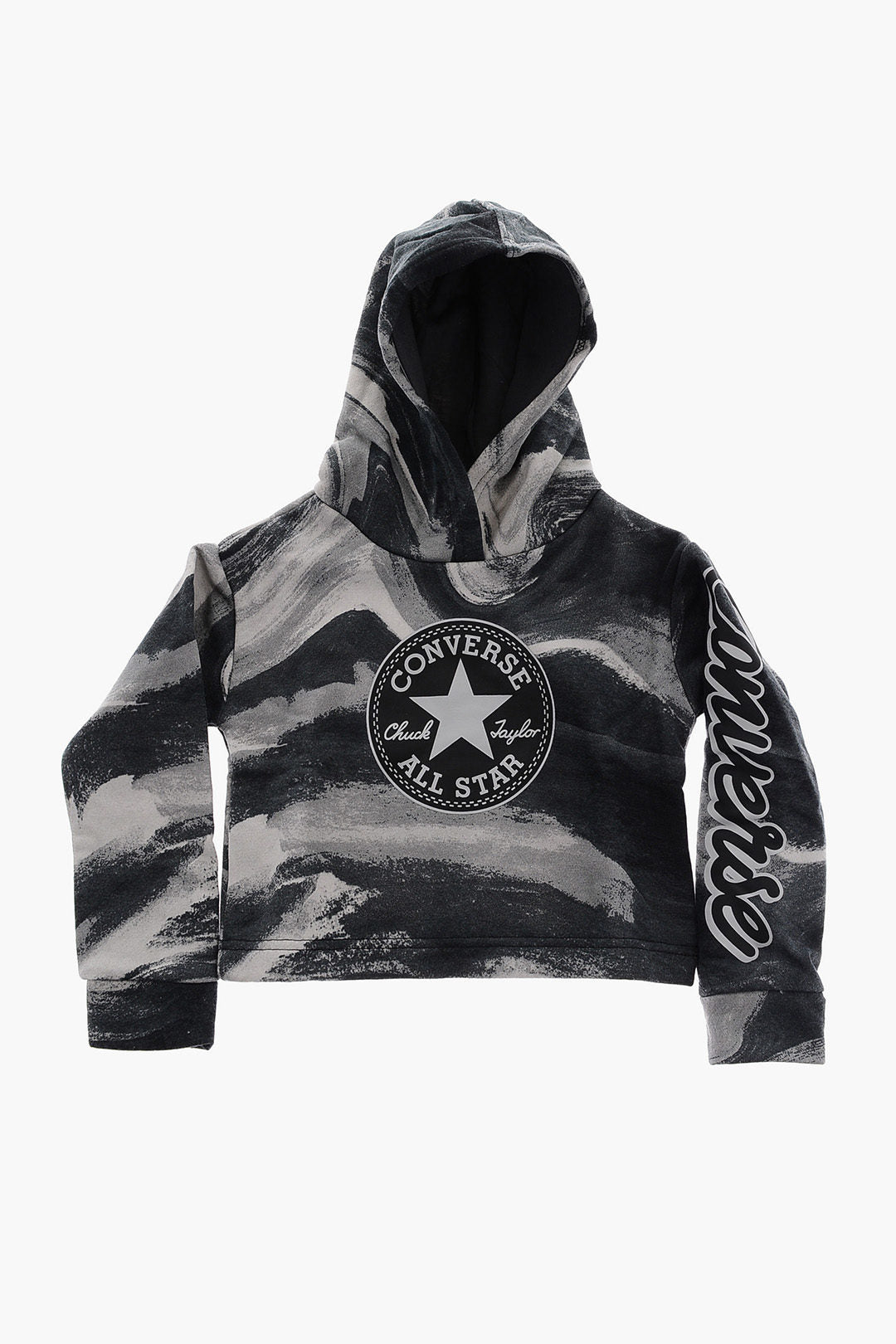 Converse KIDS 0470~ALL STAR CHUCK TAYLOR Hooded Sweatshirt with Maxi Front Print