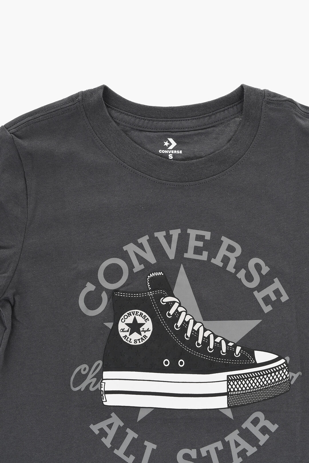 Converse KIDS 0470~ALL STAR CHUCK TAYLOR Printed Crewneck T-Shirt