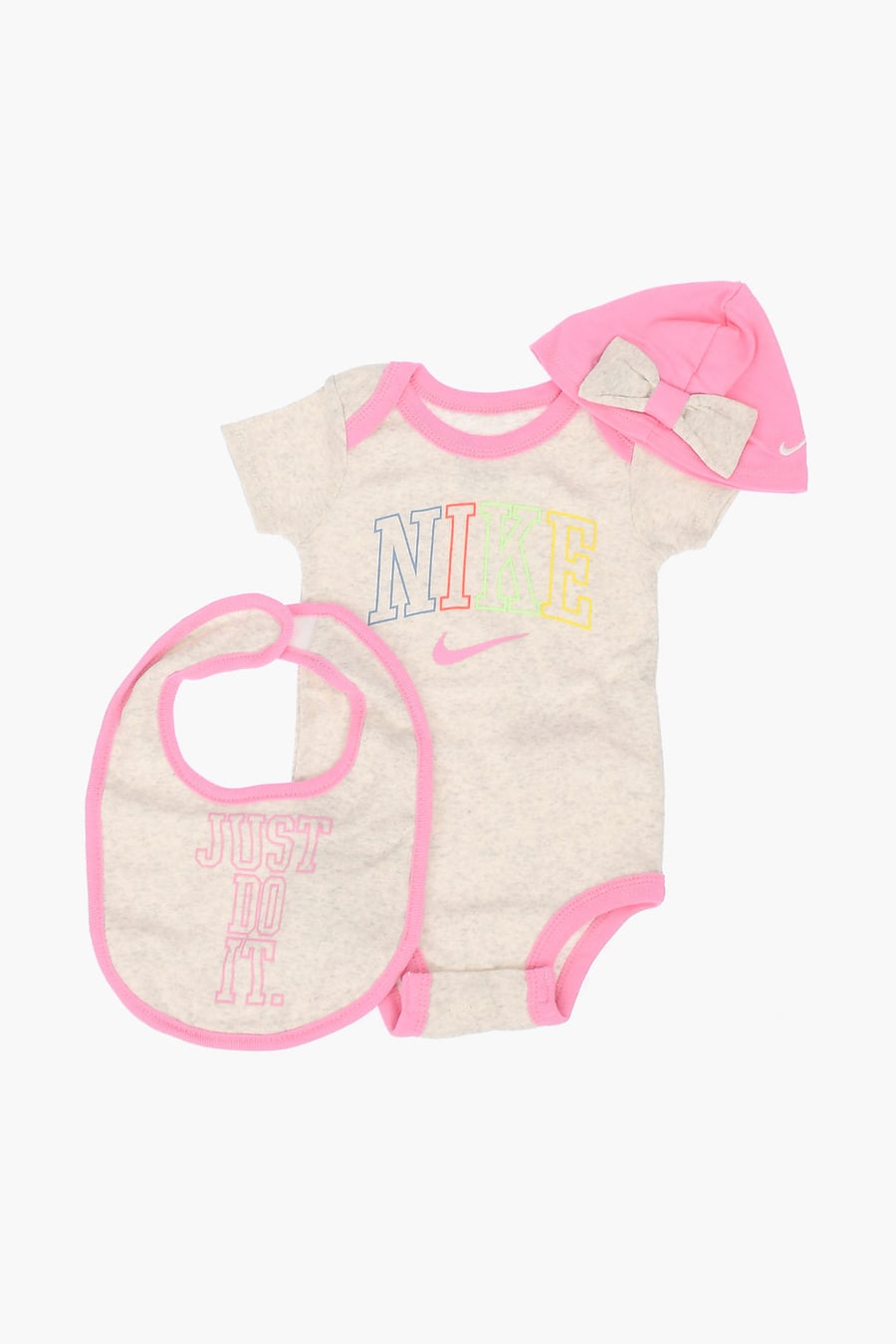 Nike KIDS 0470~Bodysuit Set with Hat and Bib