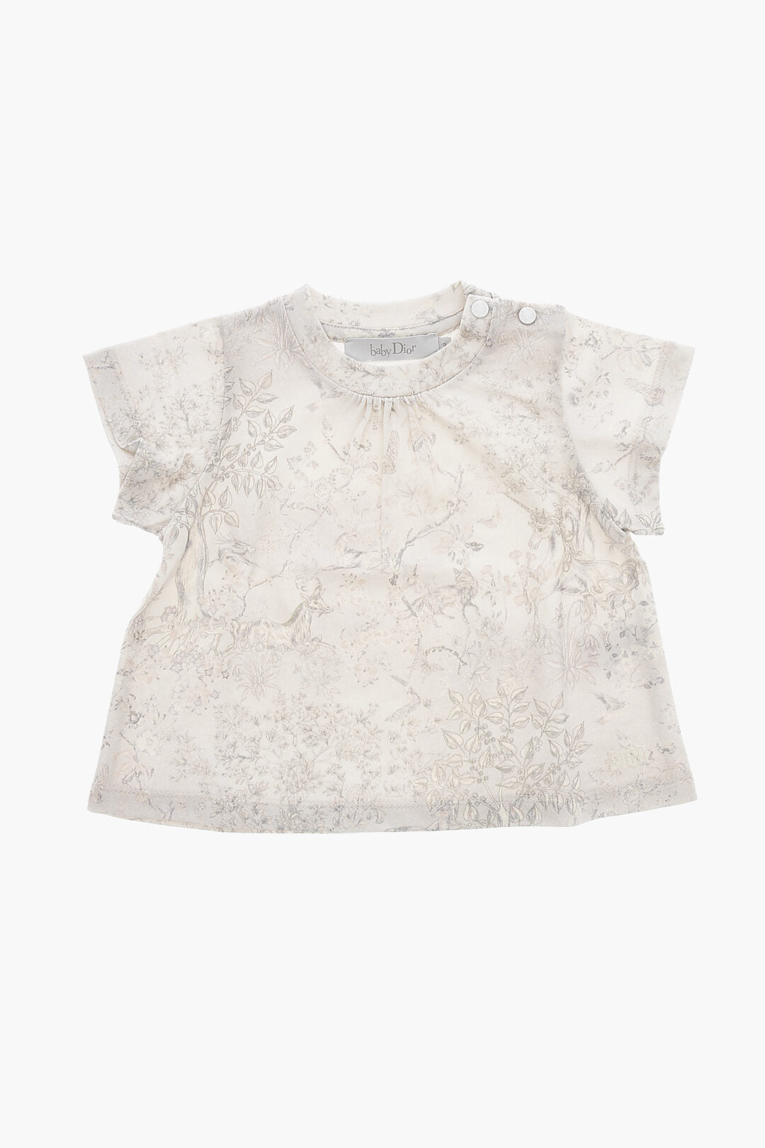 Dior Kids 0470~Crewneck T-Shirt with Print