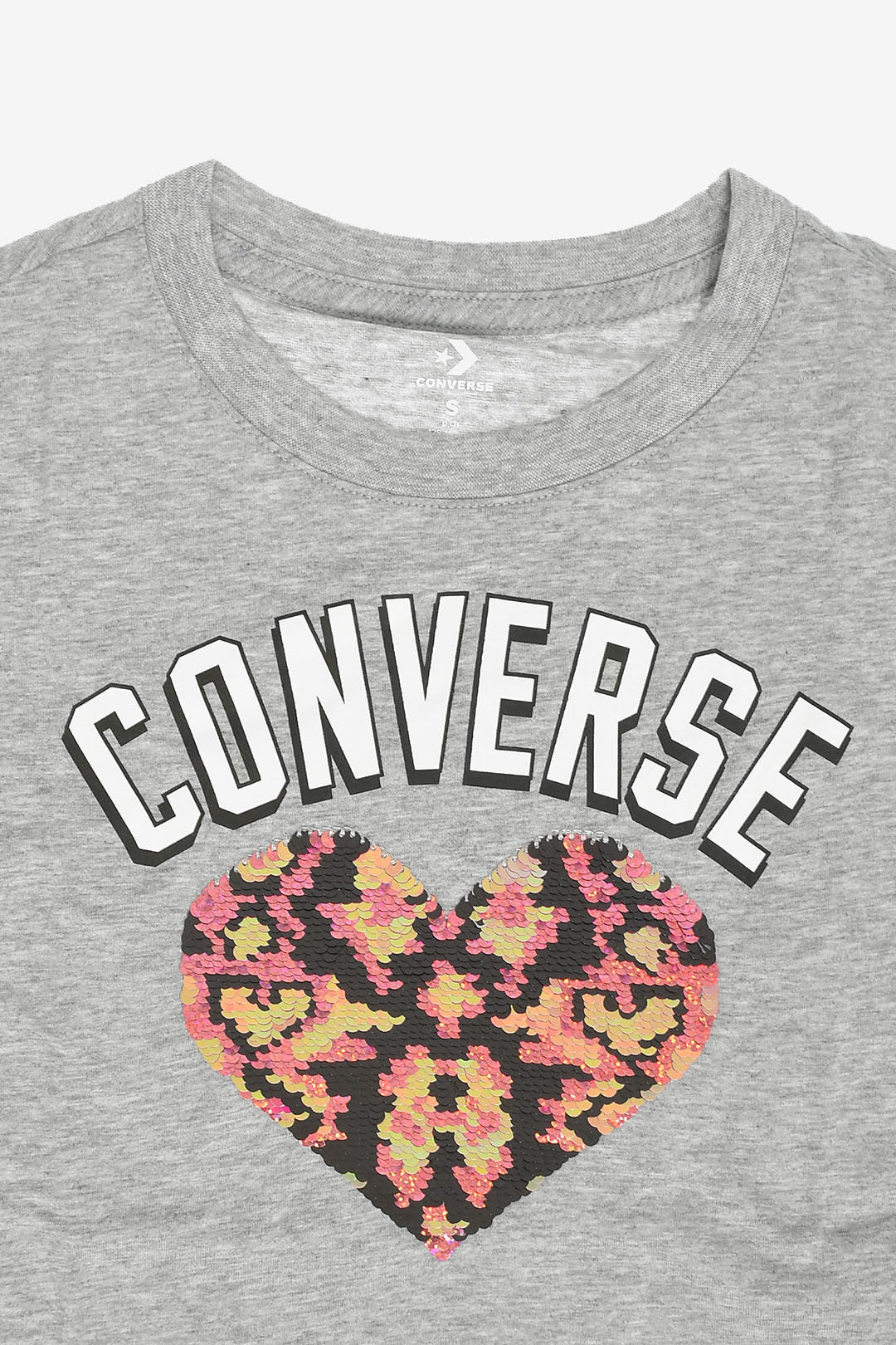 Converse KIDS 0470~Sequin-Embroidered T-shirt, view 2