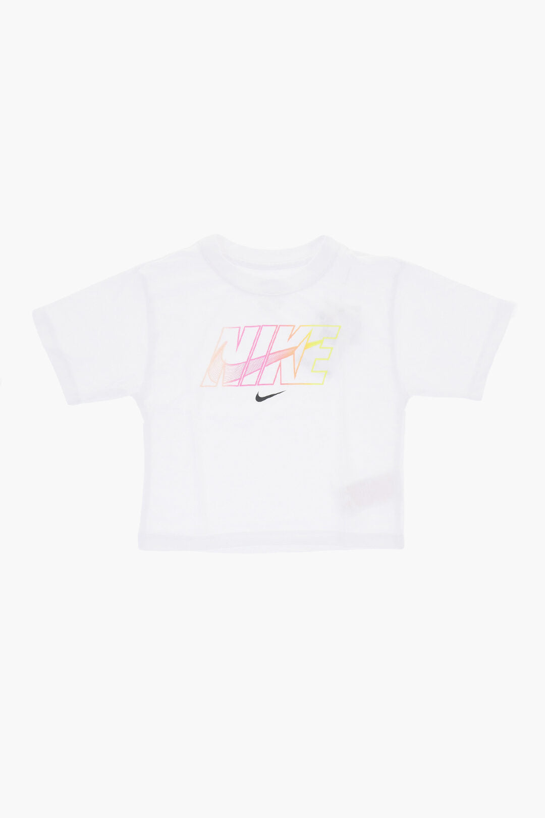 Nike KIDS 0470~Set Crewneck T-Shirt SWOOSH MOTION and Biker Shorts