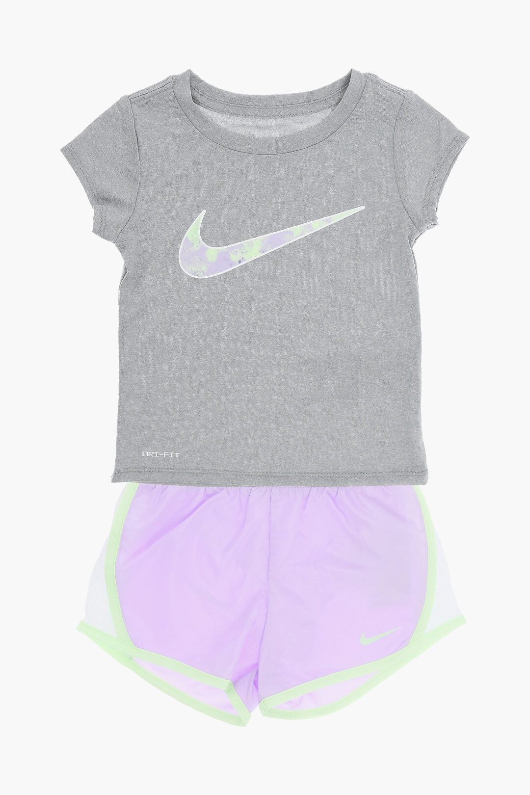 Nike KIDS 0470~T-Shirt And Shorts Set With Tie-Dye Effect