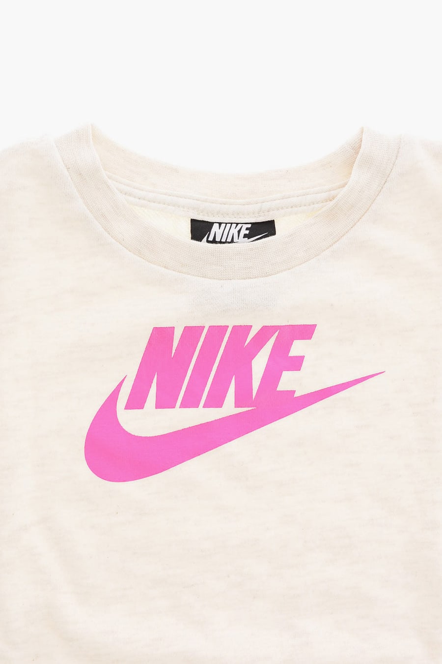 Nike KIDS 0500~Fleece Crewneck Dress with Logo Print, view 2