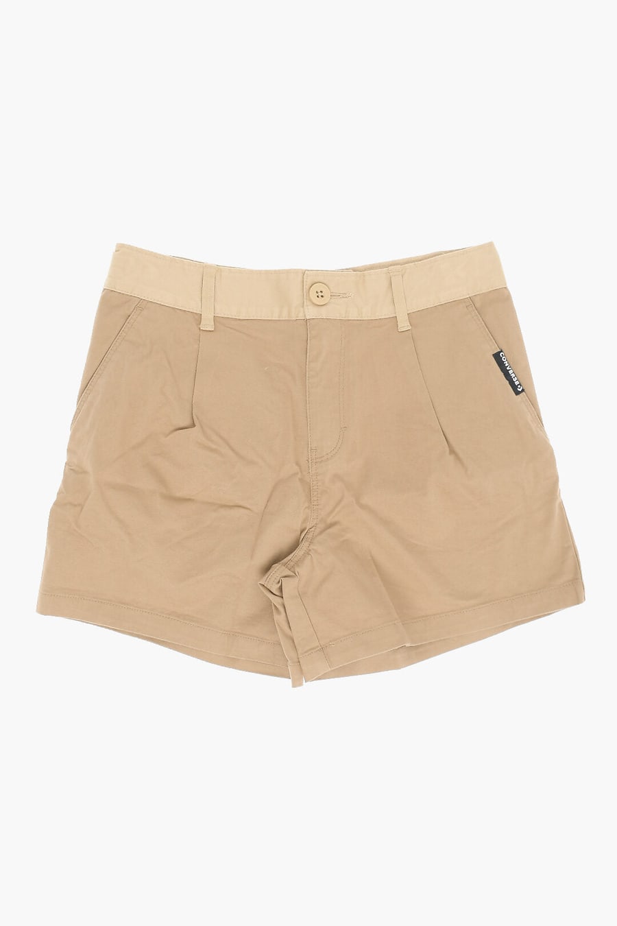 Converse KIDS 0500~Single-Pleat Stretch Cotton Shorts