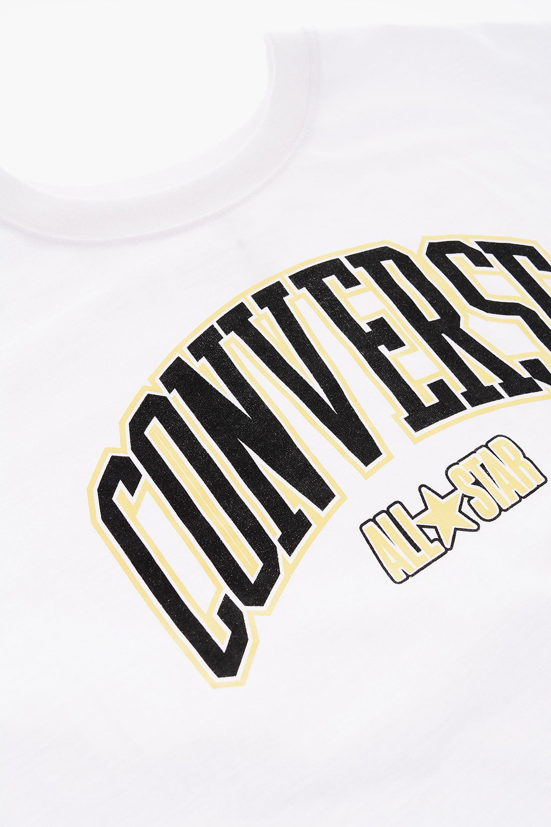 Converse KIDS 0550~ALL STAR CHUCK TAYLOR Crop T-Shirt Set With Lurex Hair Elastic