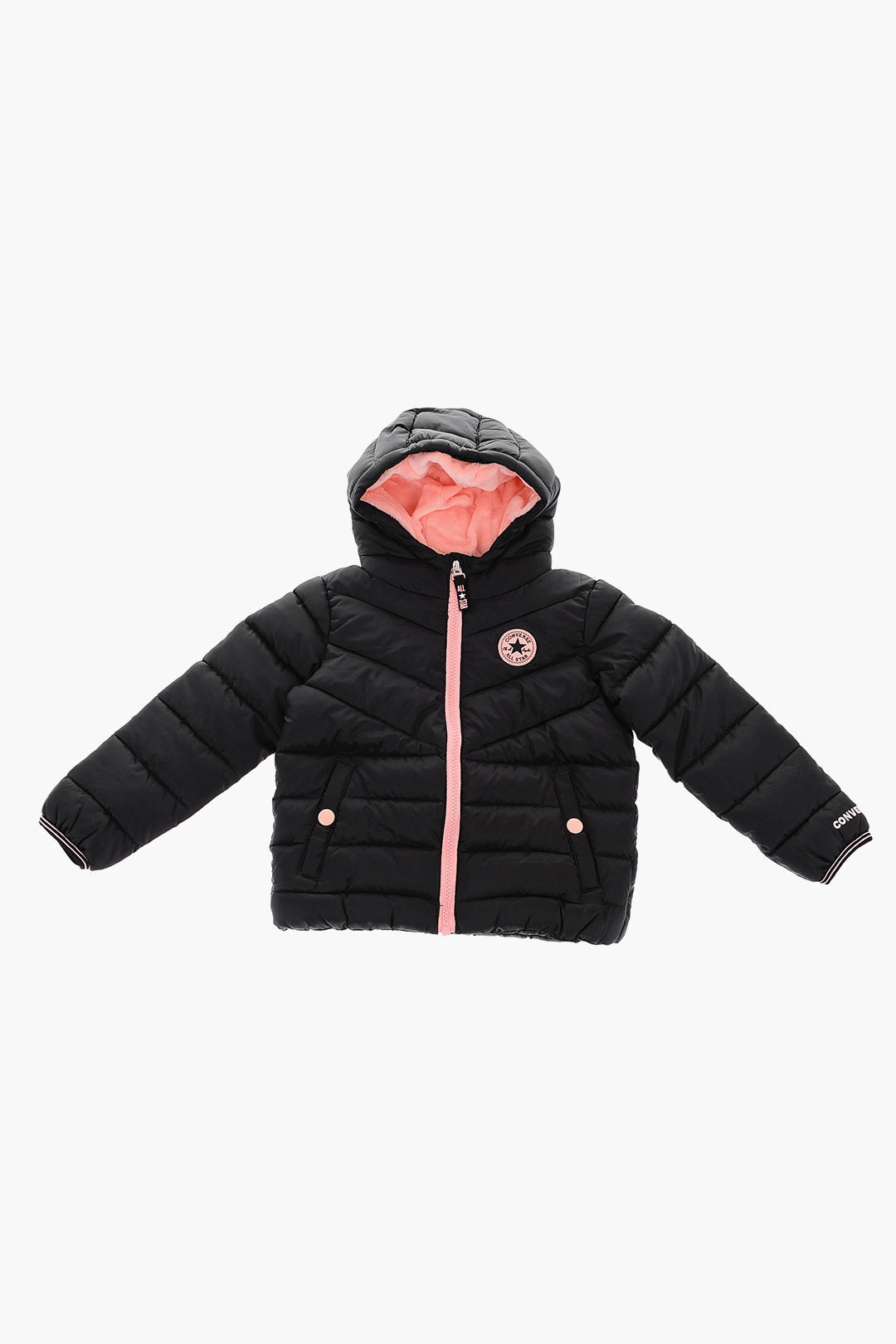 Converse KIDS 1050~ALL STAR CHUCK TAYLOR Padded Solid-Color Jacket with Contrast Details