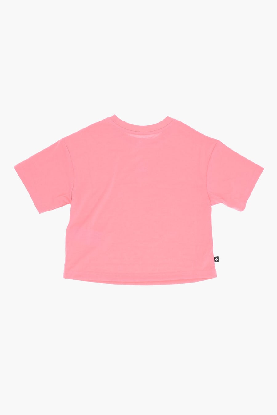 Converse KIDS 1050~ALL STAR CHUCK TAYLOR Solid Crewneck T-Shirt with Contrast Logo, view 3