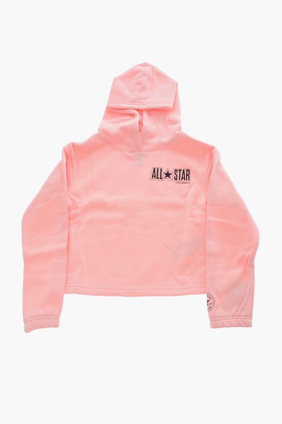 Converse KIDS 1050~ALL STAR Solid-Color Hoodie with Printed Logo