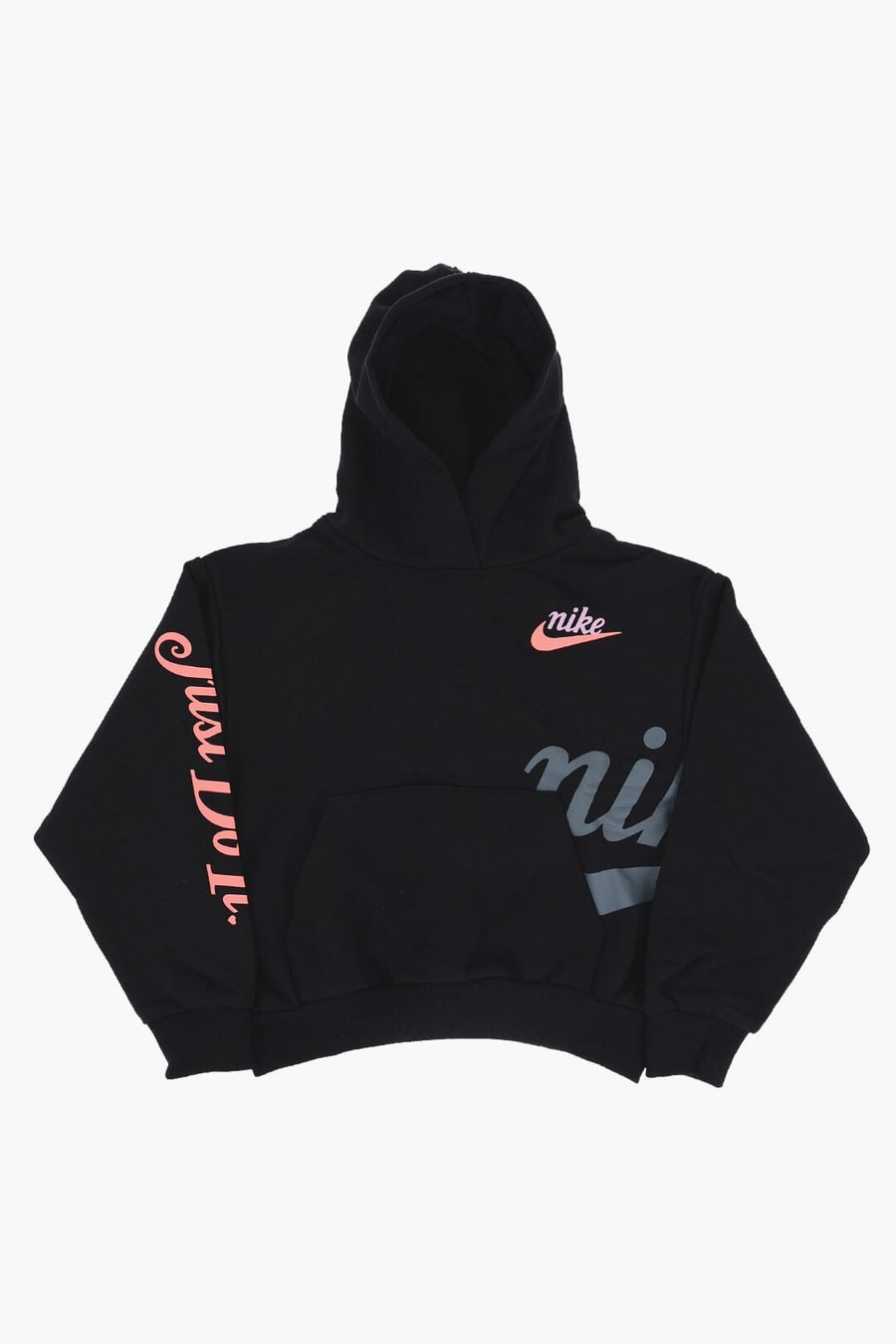 Nike KIDS 1500~Cotton-Blend Hooded Sweatshirt with Patch Pocket
