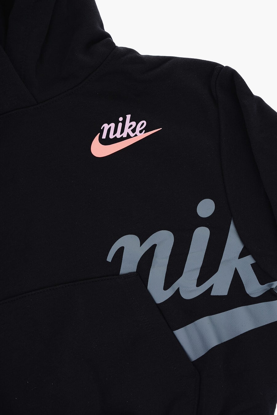 Nike KIDS 1500~Cotton-Blend Hooded Sweatshirt with Patch Pocket, view 2