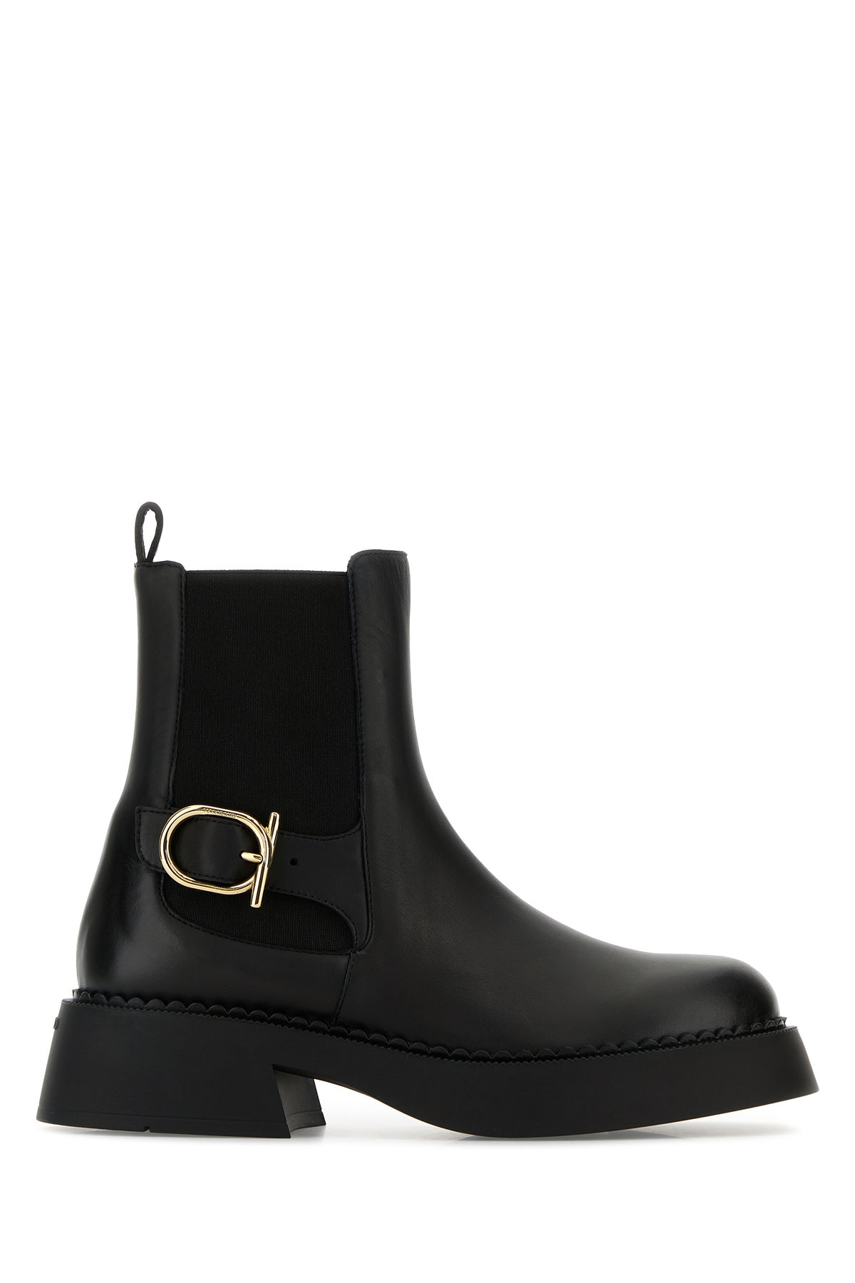 Ferragamo Stivaletti Tia in pelle nera