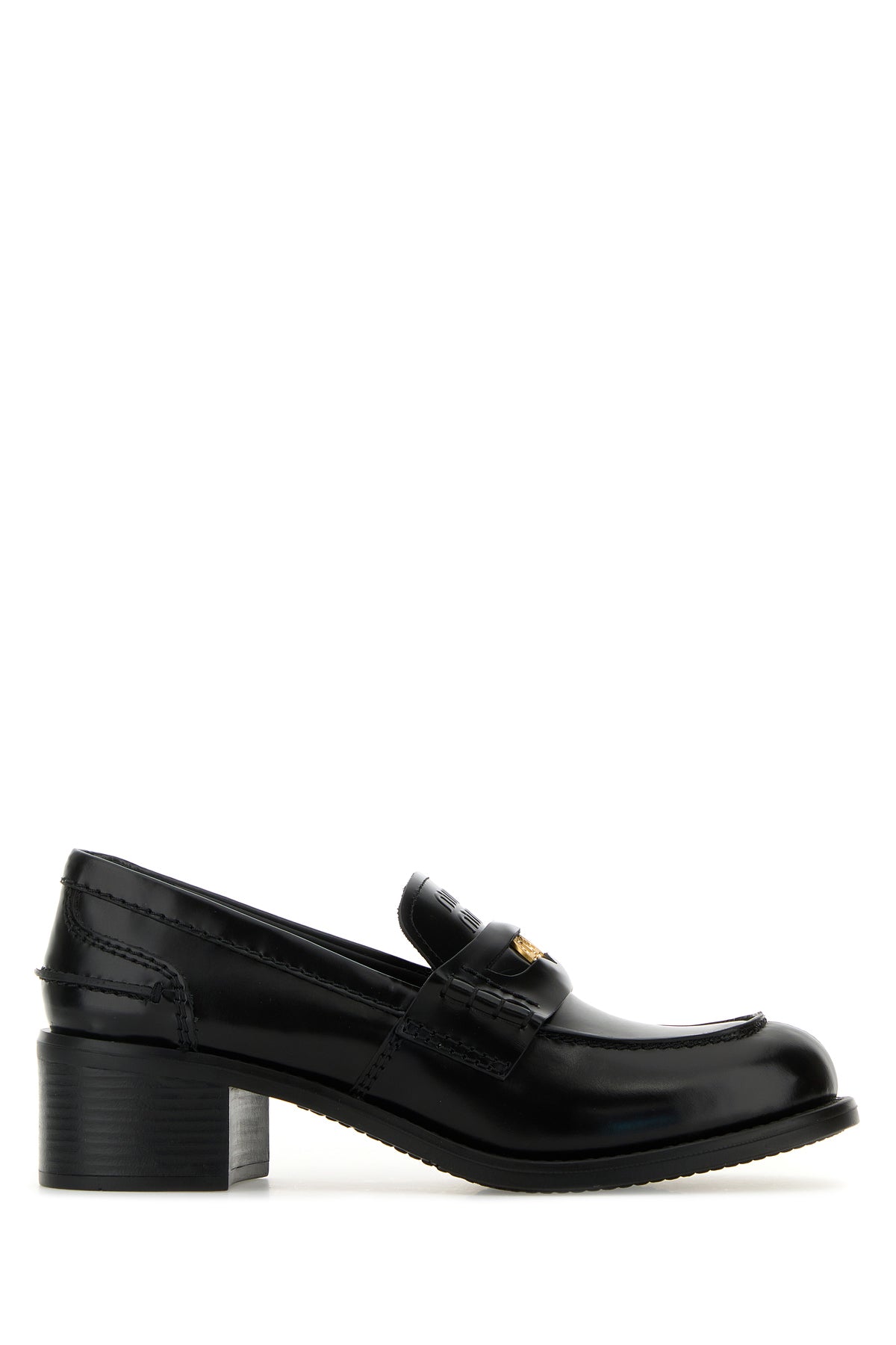 Miu Miu Mocassini in pelle nera