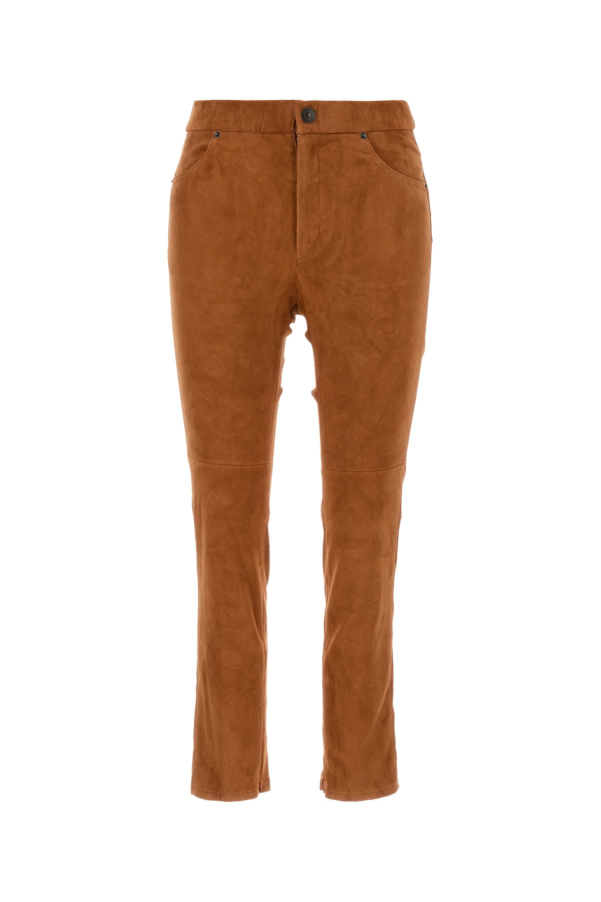 Isabel Marant Pantalone Dorothea in pelle scamosciata rame