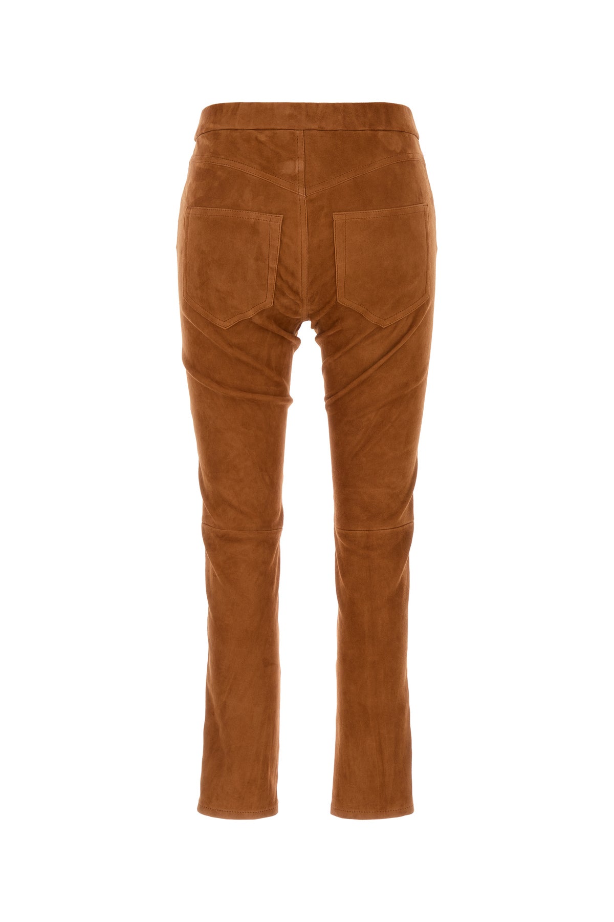 Isabel Marant Pantalone Dorothea in pelle scamosciata rame, view 2