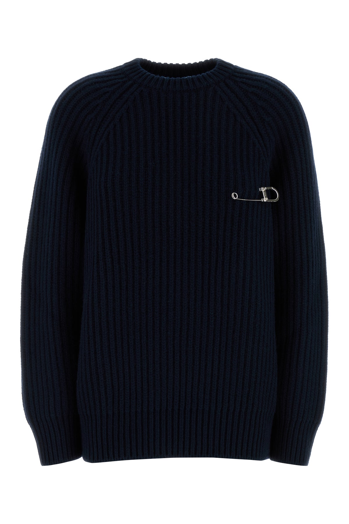 Prada Maglione in misto lana blu scuro