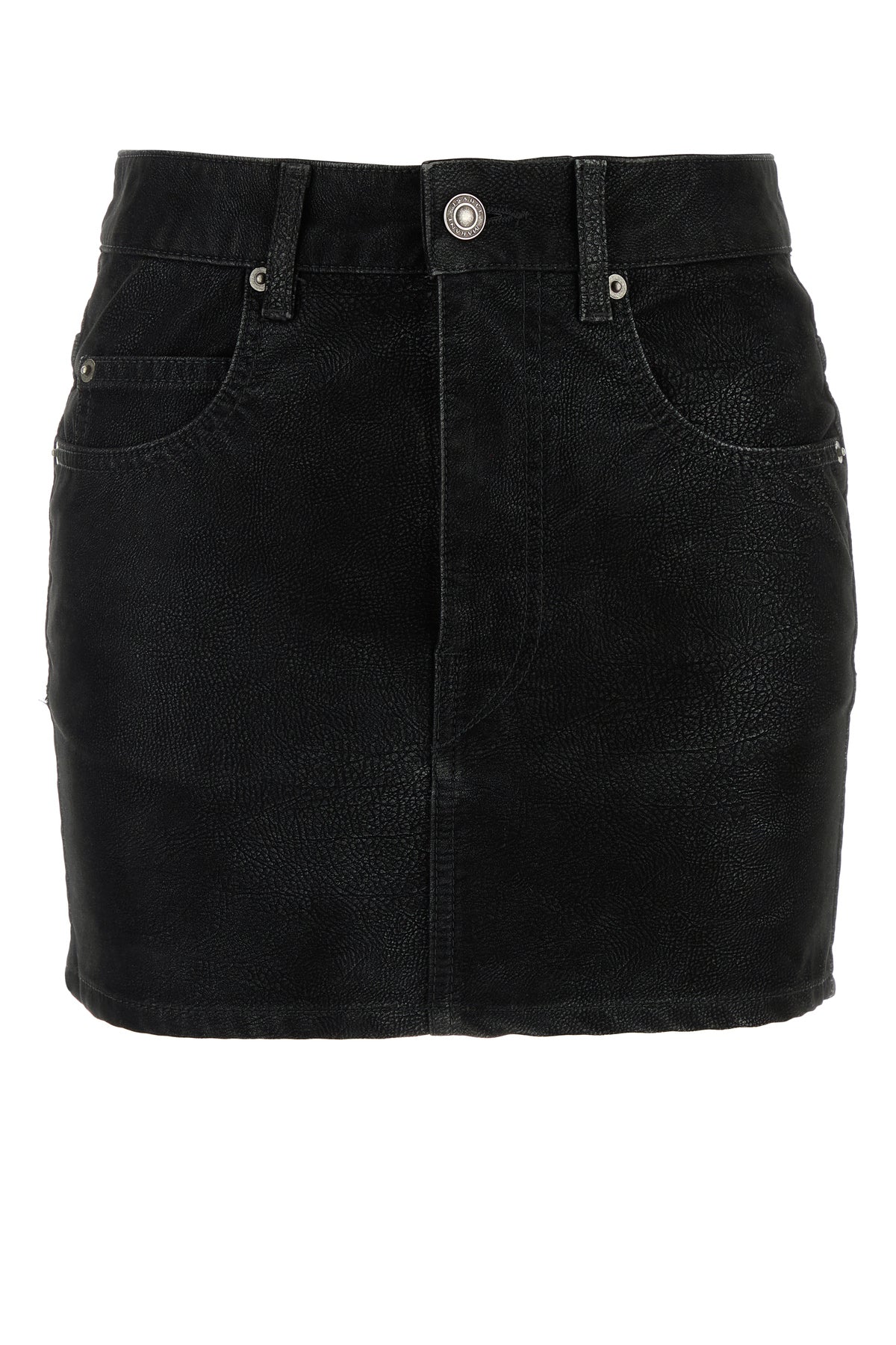 ISABEL MARANT ETOILE Minigonna Kimmy in similpelle nera
