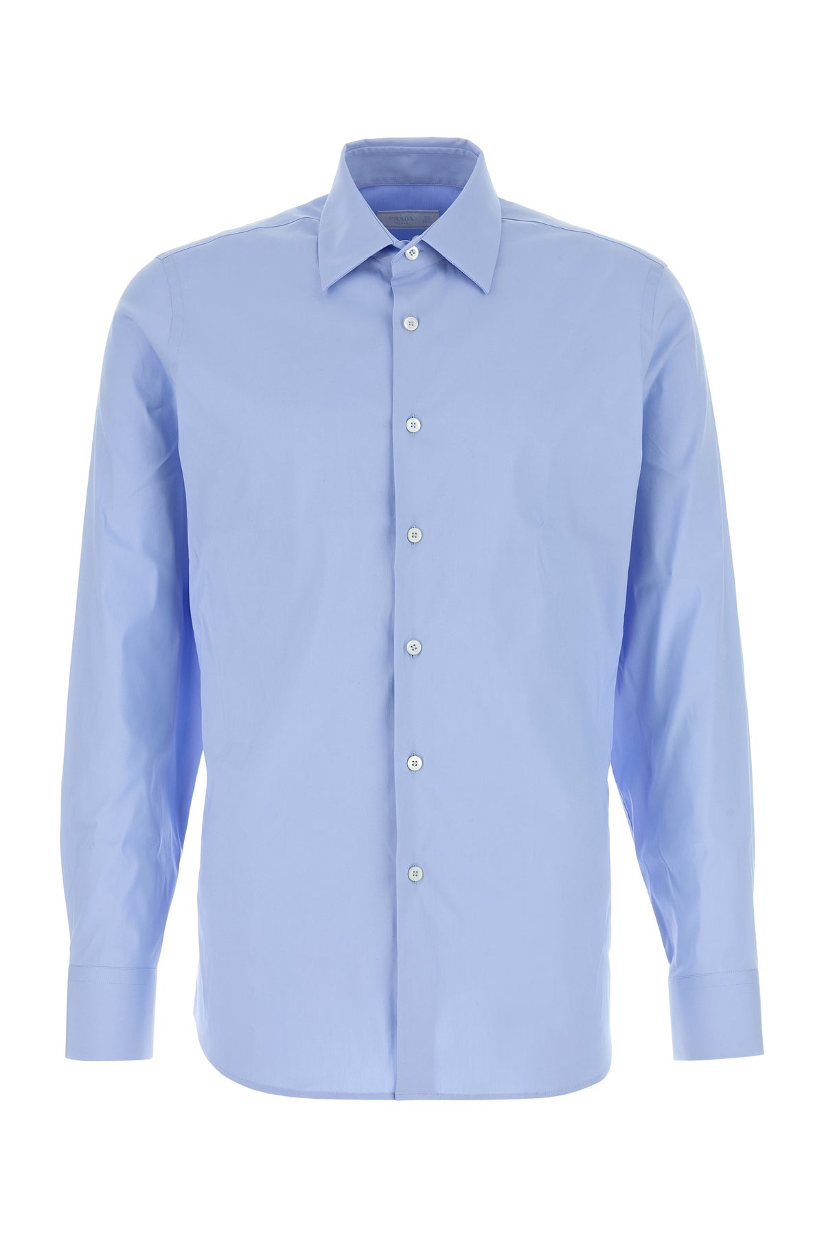Prada Camicia in popeline stretch azzurro