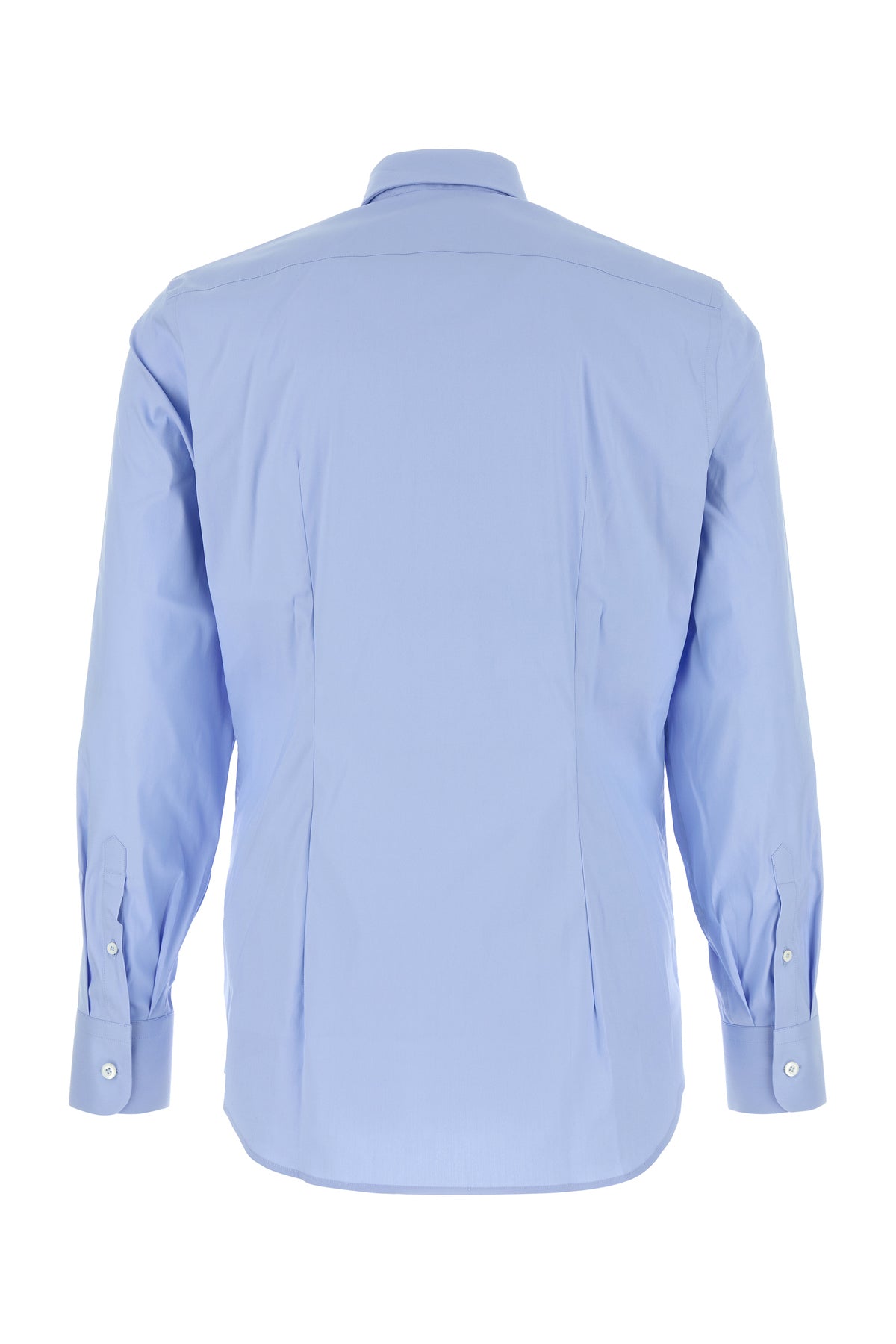 Prada Camicia in popeline stretch azzurro, view 2