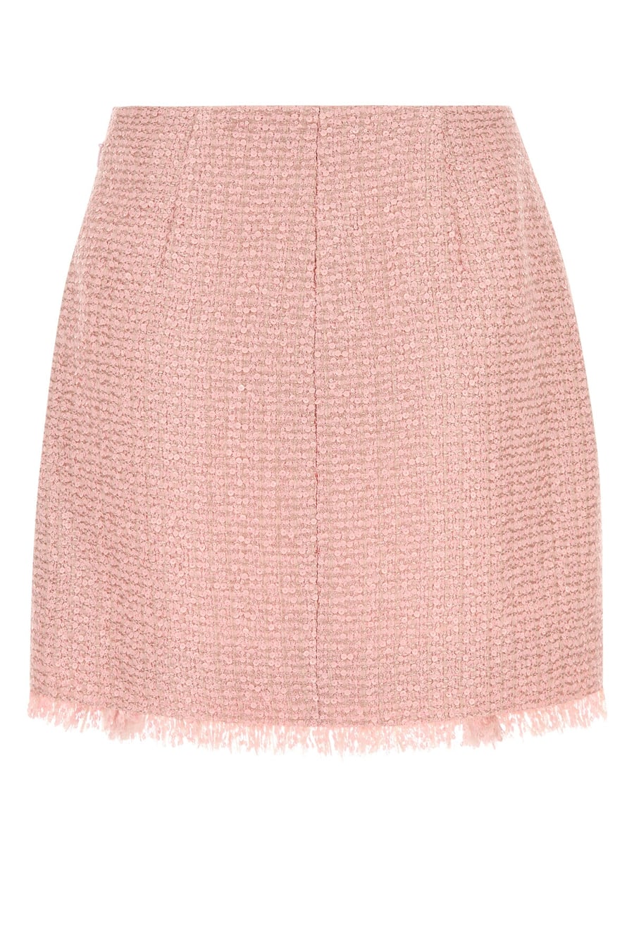 Balmain Gonna in tweed rosa, view 2