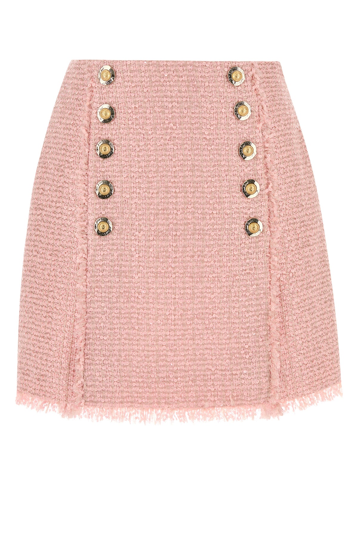 Balmain Gonna in tweed rosa