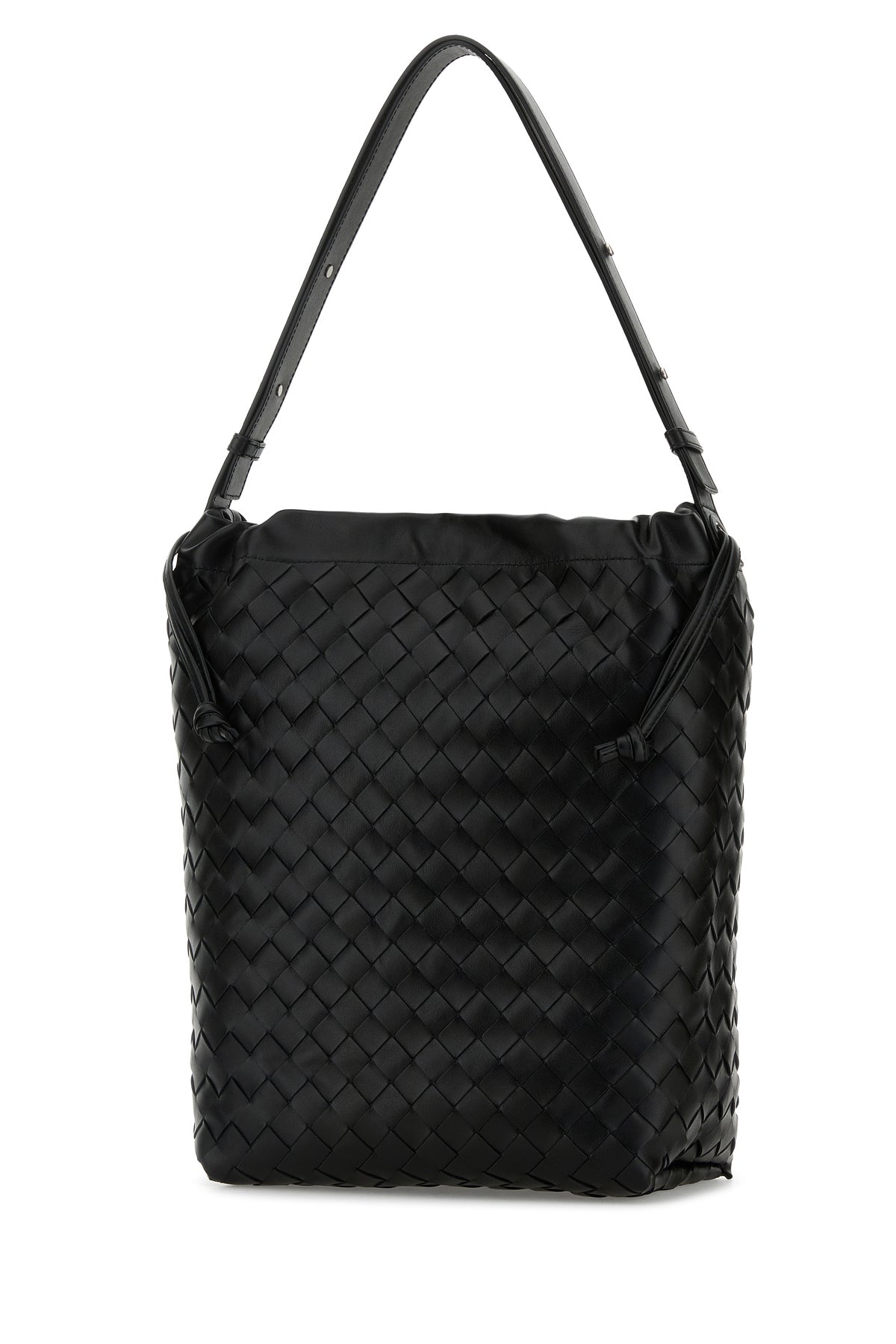 Bottega Veneta Borsa shopping in pelle nera, view 2