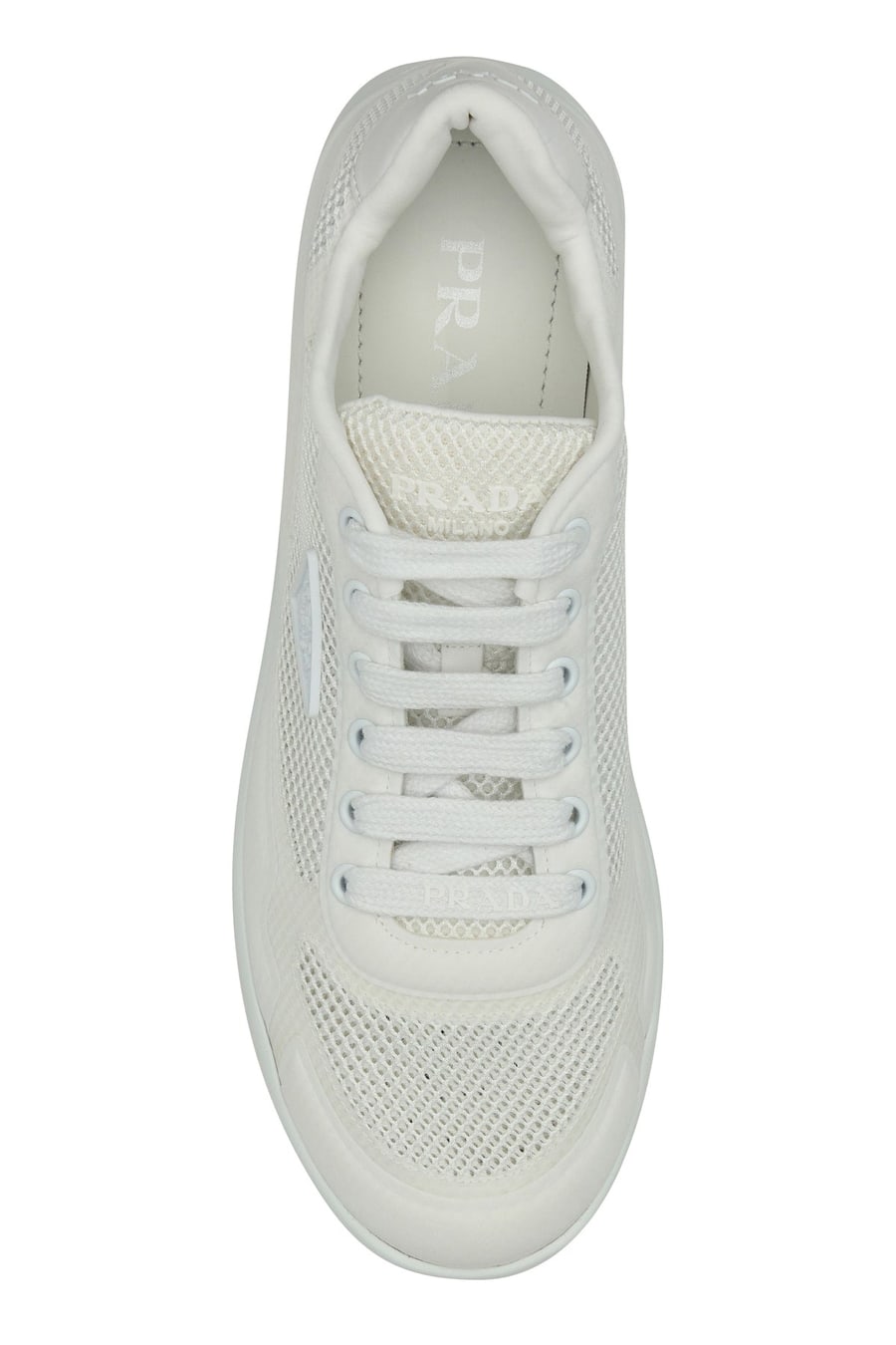 Prada Sneakers in rete bianca, view 4