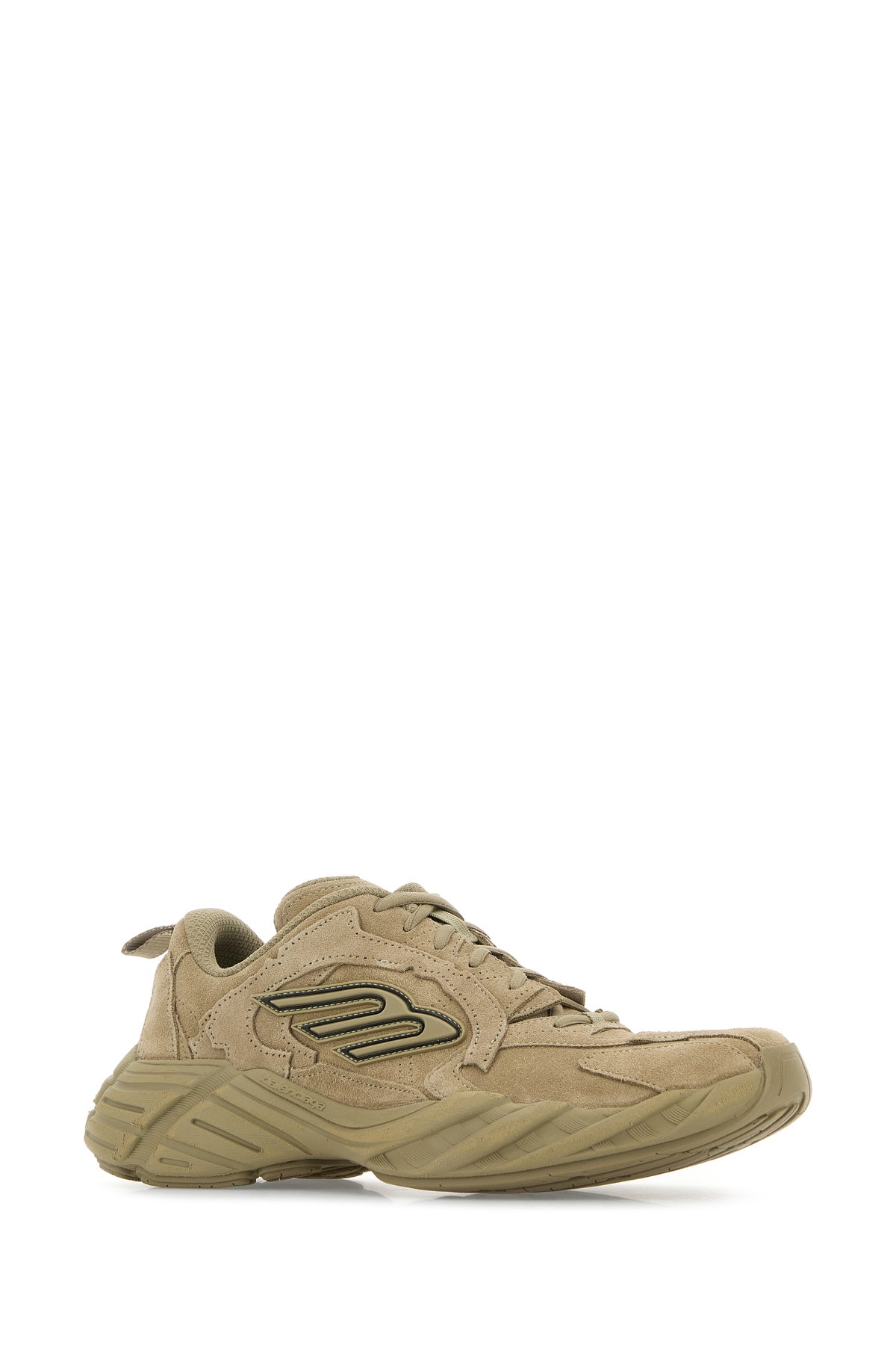 Balenciaga Sneakers Monday in pelle scamosciata beige, view 2