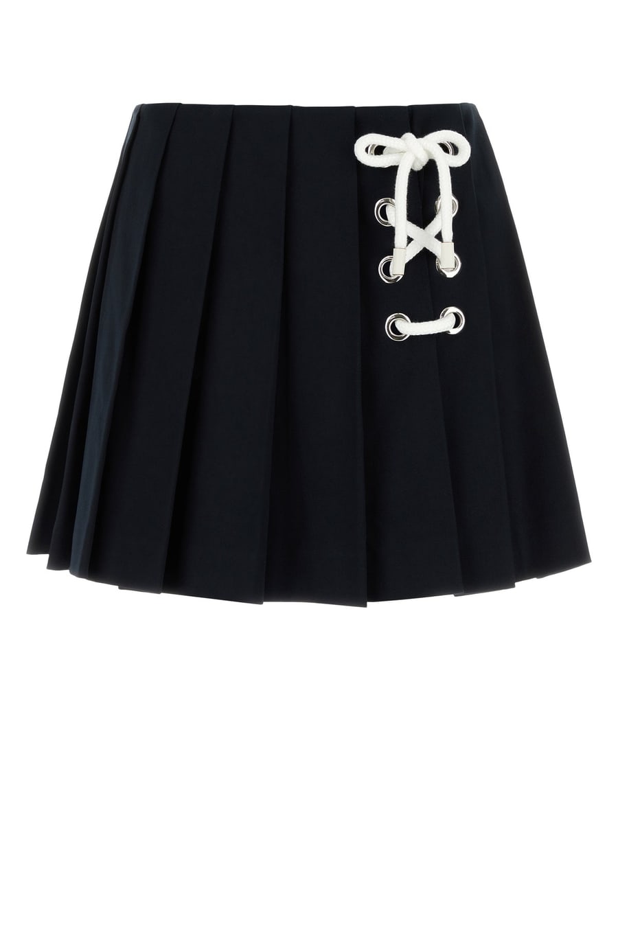 Prada Minigonna in drill blu notte