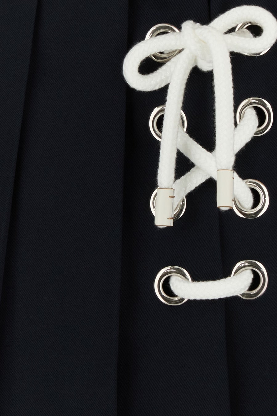 Prada Minigonna in drill blu notte, view 3