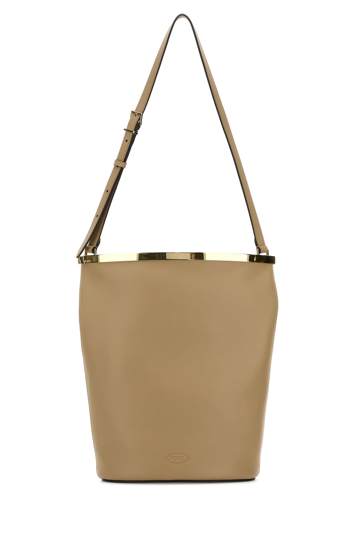 Tod's Borsa a secchiello Magenta in pelle beige
