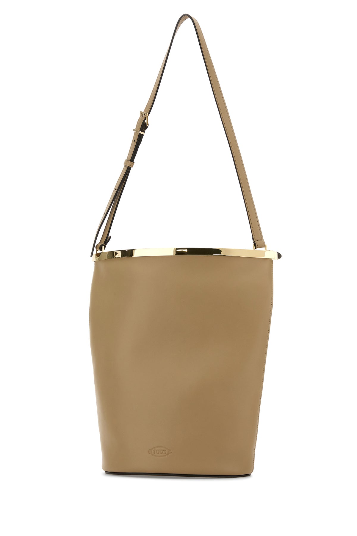 Tod's Borsa a secchiello Magenta in pelle beige, view 2